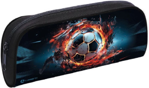 Пенал 1 отделение Крутой футбол  20х9,5х4,5 см,