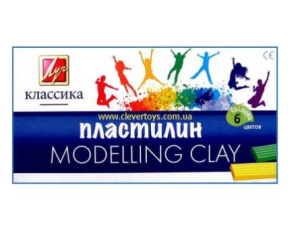 Пластилин 6 цветов ModellingClay Луч Классика