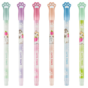 Ручка шариковая 0,7мм MESHU Paw синяя 1шт ассорти