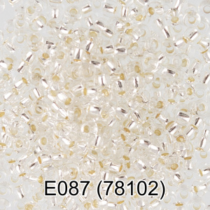 Бисер Чехия GAMMA круглый 5  2,3 мм 5 г прозрачный E087 78102