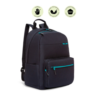 Рюкзак RQL-118-3 (/2 черный - салатовый)