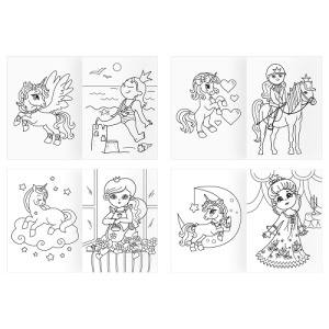 Суперраскраска А4 ТРИ СОВЫ Принцесса и ее друзья 40стр