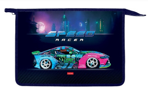 Папка для тетрадей А4 City racing 1 отделение 245х340х40мм на молнии 