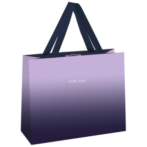 Пакет подарочный 23x18x10см MESHU Duotone Purple gradient
