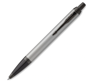 Ручка шариковая Parker IM Achromatic серый матовый M синие чернила