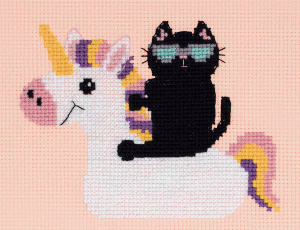 Набор для вышивания Кот на отдыхе 15 х 12,5 см Klart