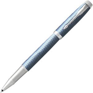 Ручка роллер 0,5 мм Parker IM Premium T318 Blue Grey CT F черные чернила