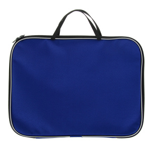 Папка текстильная А4 35х27х2см с ручками Calligrata Офис синяя