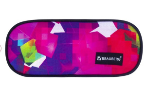 Пенал-косметичка BRAUBERG Geometry 22х9х5см 