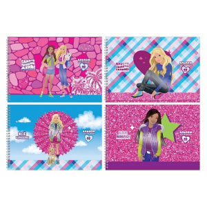 Альбом для рисования 40л А4 BG Barbie Style на спирали