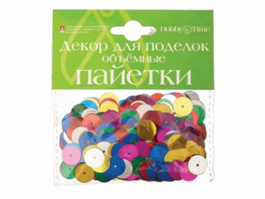 Декоративные элементы набор №2 Пайетки объемные