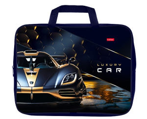 Папка текстильная А4 с ручками Luxury Car Hatber