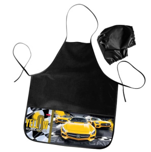 Фартук MINI Hatber с двумя карманами 49х39см  YELLOW supercar