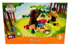 Конструктор 45 деталей Kids Brick's Пикник 