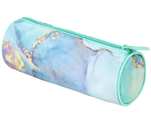 Пенал-тубус BRAUBERG Soft Touch мягкий Mint marble 22х8см