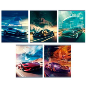 Тетрадь А5 48л клетка Покорители дорог