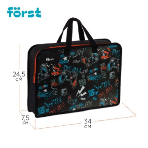 Папка для трудов А4 Först Flawless Victory 340х245х75мм пластиковая