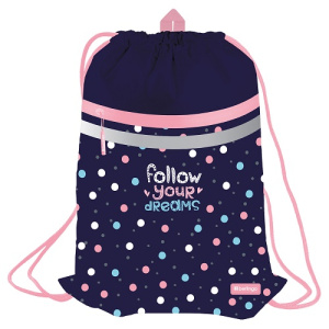 Мешок для обуви 1 отделение Berlingo Colored dots 340х460мм