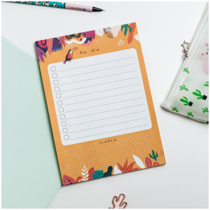 Блок для записей (To Do list) MESHU 14,8*21,0см (А5) 50л Bright life