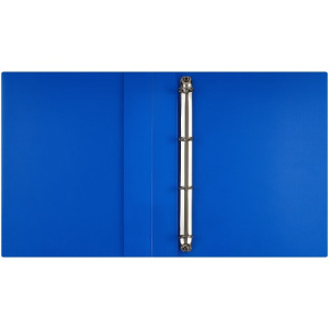 Папка на 4 кольца А4 40мм СТАММ Кристалл пластик синяя