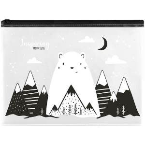 Папка на молнии ZIP А4 150мкм MeShu Inspiring mountains