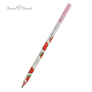 Карандаш чернографитный НВ 2мм BrunoVisconti Tutti Frutti Клубника