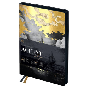 Ежедневник датированный 2026г А6+ 176л мягкий переплет кожзам BG Accent. Ship