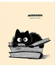 Тетрадь тематическая 48л Литература BAD CAT