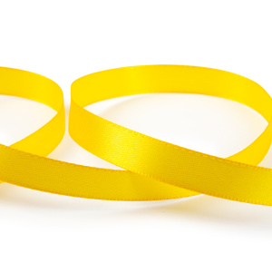 Лента атласная 12 мм 1/2 BLITZ 33 м ± 2 м № 015 желтый Gamma