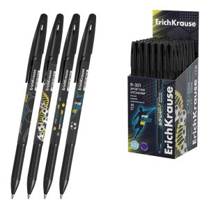 Ручка шариковая 0,7мм синие чернила ErichKrause R-301 Stick&Grip Sport DNA