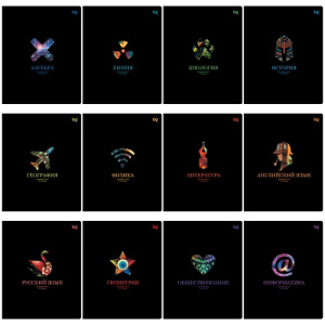 Набор тематических тетрадей 48л BG Информационное поле 12шт