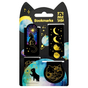 Закладки магнитные для книг MESHU Moon cat 4шт
