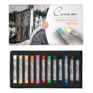 Пастель сухая художественная 12 цв Сонет