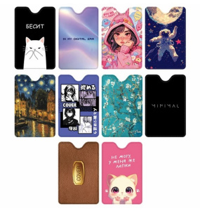 Обложка-карман для карт и пропусков Cool Mix STAFF 95х65мм ассорти 