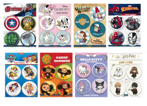 Значок закатный АССОРТИ