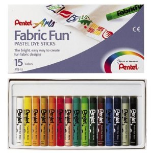 Пастель по ткани Pentel FabricFun Pastels 15 шт