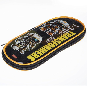 Пенал 1 отделение Hatber Робо 220х90х25мм на молнии с карманом