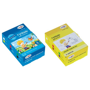 Гуашь 6цв 20мл Юный художник Гамма