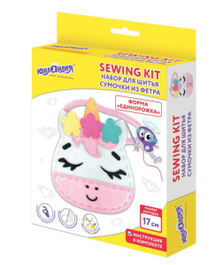 Набор для шитья сумочки из фетра Единорожка