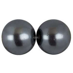 Бусина стеклянная Zlatka GBP-01 4 мм 106 шт на нити № 25 серый