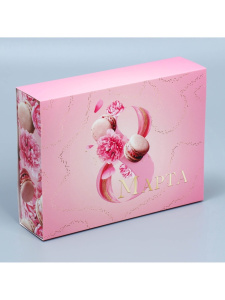 Коробка  подарочная  20×15×5 см С праздником весны