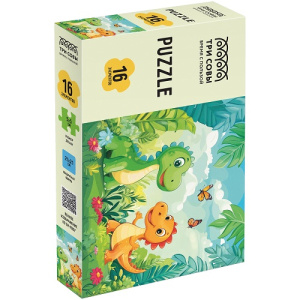 Пазл 16 элементов Maxi ТРИ СОВЫ Динозавры на прогулке