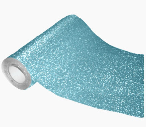 Пленка самоклеящаяся с блестками deVENTE 45x100 см бирюзовая 100 мкм