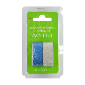 Декоративна клейкая лента с глиттером № 7 15мм x 5м