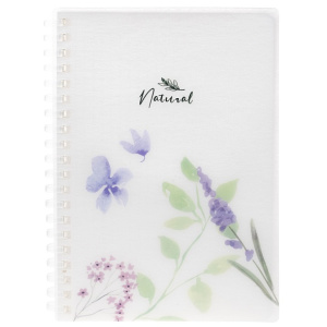 Записная книжка B6 80л клетка 80г/кв.м Пластиковая 