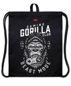 Мешок для сменной обуви 41х49 см с петлей для подвеса 1 отделение  Горилла