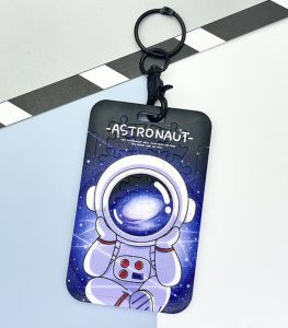 Бейдж Space puzzles blue