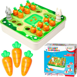 Головоломка Веселое IQ-развитие Кролики и морковки