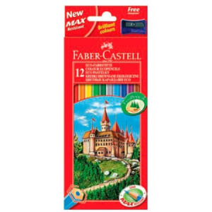 Карандаши цветные 12 цв Faber Castell Замок