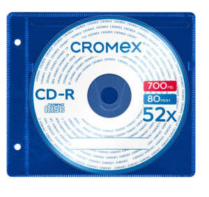 Диск CD-R CROMEX (КРОМЕКС) 700 Mb 52x в конверте с перфорацией